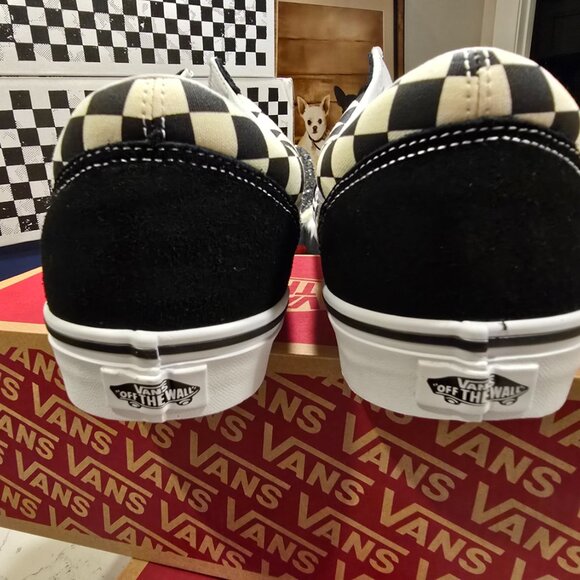 VANS Old Skool Primary Check Black White Checkerboard Men's Sz 10.5 VN0A38G1P0S - Picture 7 of 14
